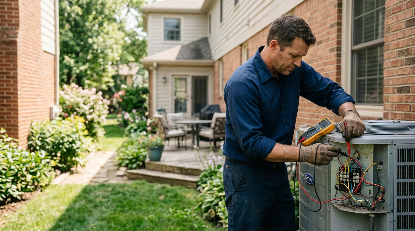 HVAC technician working near Lignum, VA